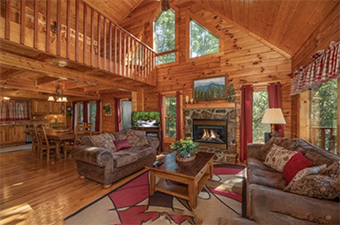 majestic mountain 4  bedroom pet friendly cabin Pigeon Forge by American Patriot Getaways