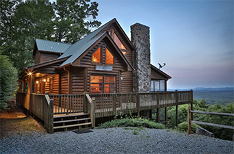 forever view 4 bedroom pet friendly cabin north georgia mountains by Blue Sky Cabin Rentals