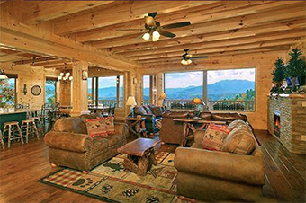 grand view lodge 12  bedroom pet friendly cabin in Gatlinburg by Alpine Chalet Rentals